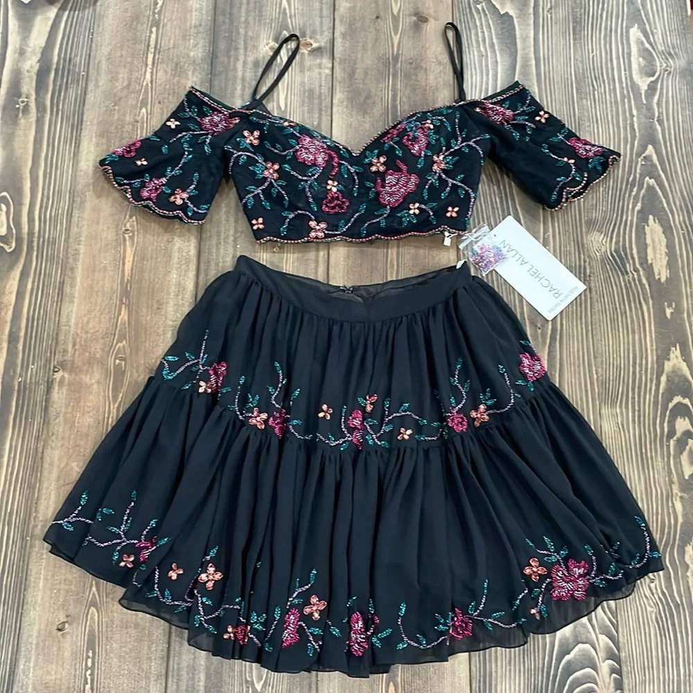 🌟2x Host Pick🌟Black Rachel Allan Two Piece Set - Picture 3 of 12